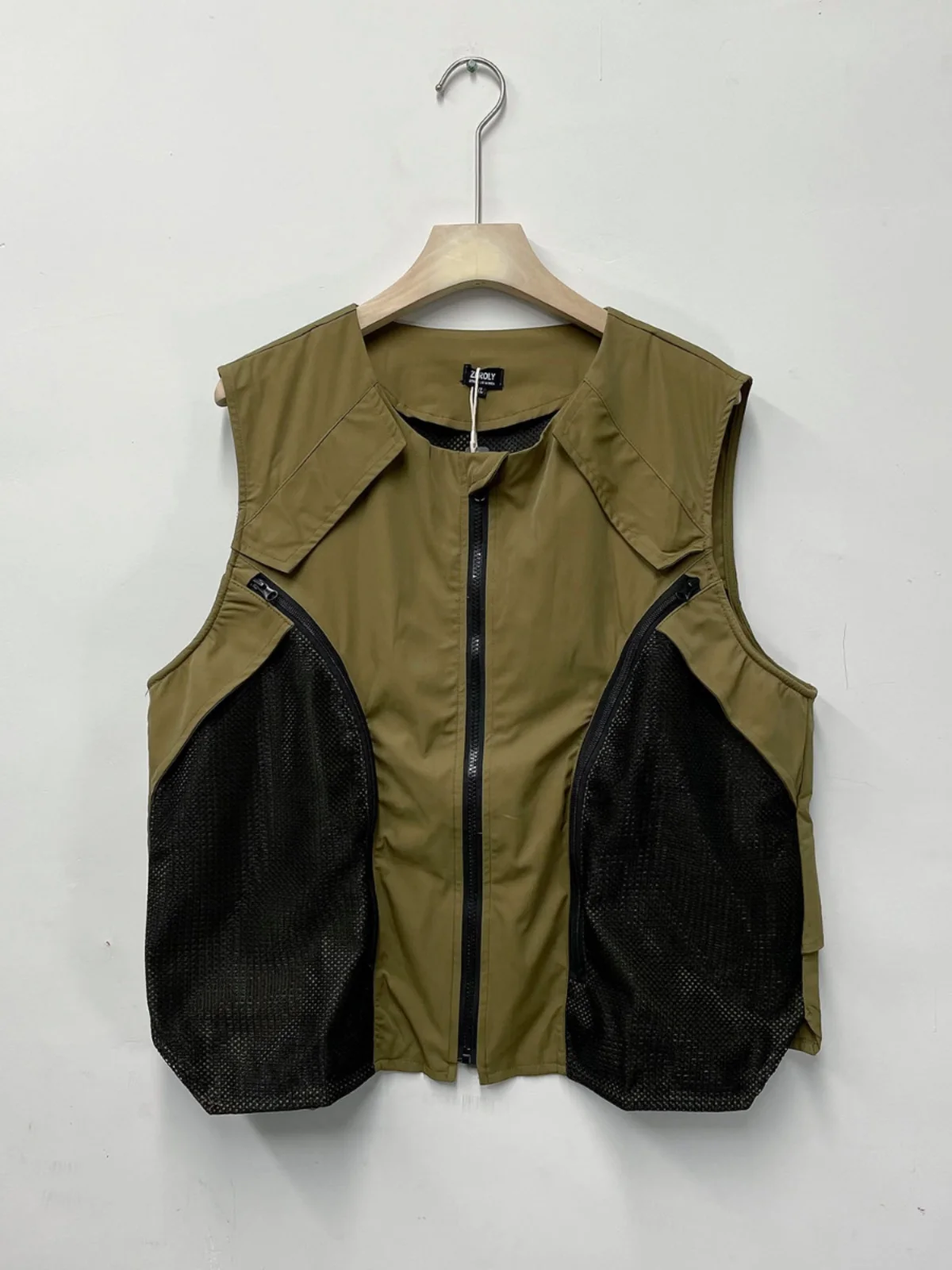 

Мужской тактический жилет-куртка Heavy Du Me с пэчворком и молнией, рабочая одежда, модный деконструированный дизайн, большой размер, городской стиль