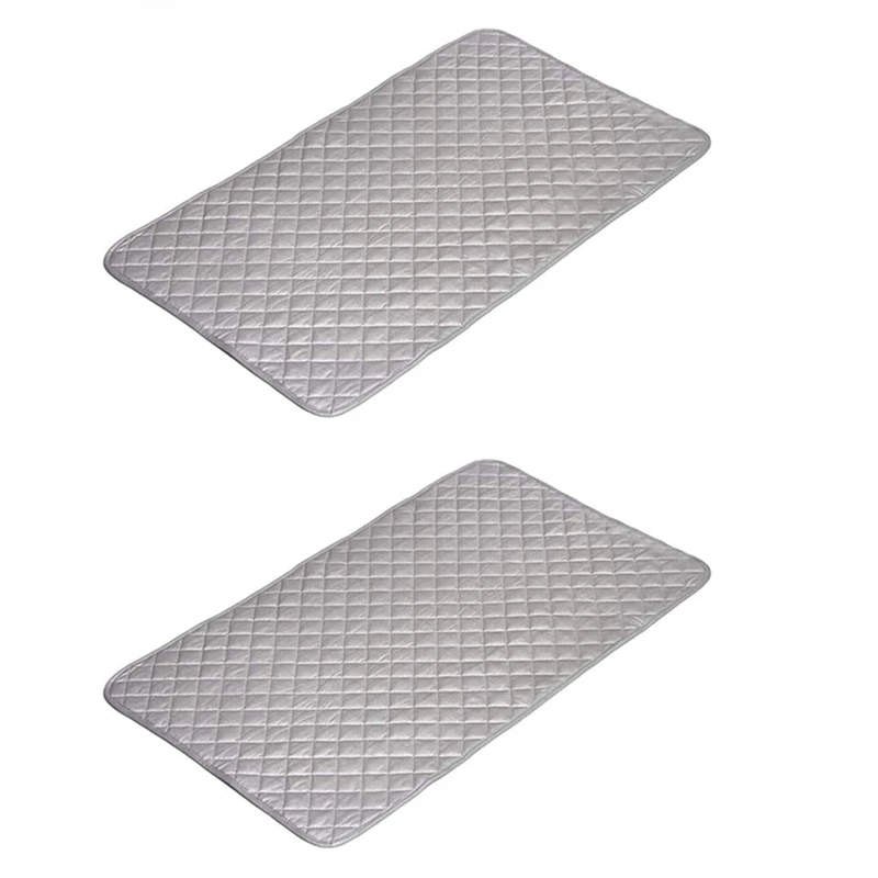 

2X Thickened High Temperature Resistant Non-Slip Ironing Iron Pad Laundry Mat Ironing Boards Mat-48X85cm