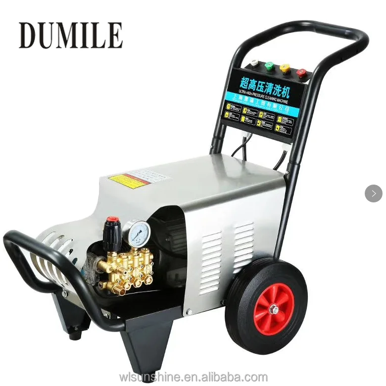 Portable Electric High Pressure Cleaner 7.5Kw 250Bar Industrial Commercial Car Washing Machine with Italy Annovi Reverberi Pump