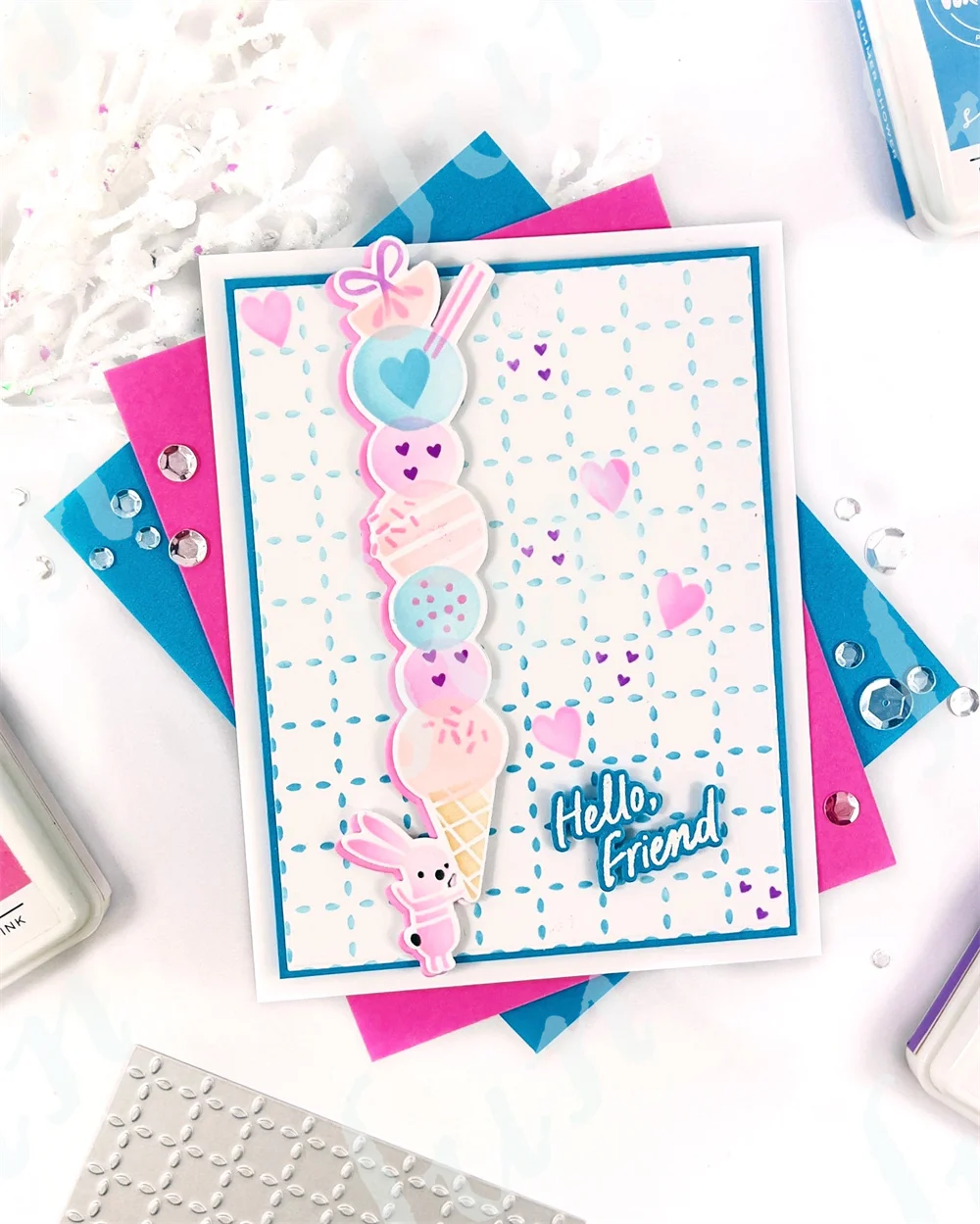 Delights & Doodles Full Release Bundle Stamps Stencils and Metal Cutting Dies Sets for DIY Craft Scrapbooking Decoration Molds