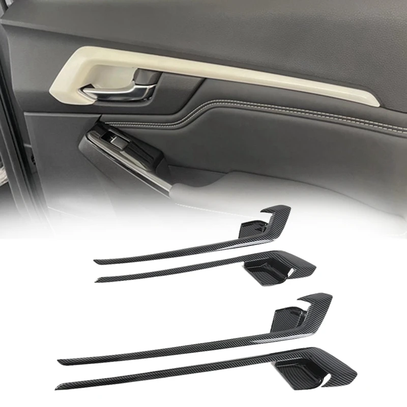 New-4Pcs Car Interior Door Handle Bowl Cover Trim Door Decorative Panel Frame For ISUZU D-MAX 2021+