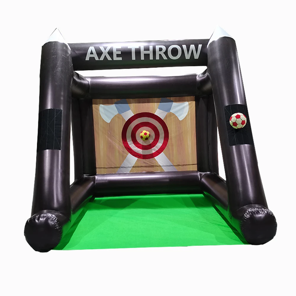 

Popular Outdoor Carnival Party Inflatable Axe Throwing Sport Game Interactive Football Dart Board Soccer Target Toy For Fun Acti