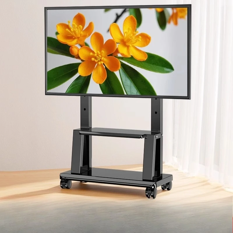 Customized TV Floor Bracket Movable Pulley Hanger TV All-in-One Hanger Cart