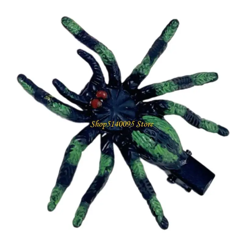 dxae แมงมุมน่ารักคลิปคลิปความทนทานเรซินผมคลิปแฟชั่นฮาโลวีนกิ๊บสำหรับเด็กผู้หญิงและผู้หญิง