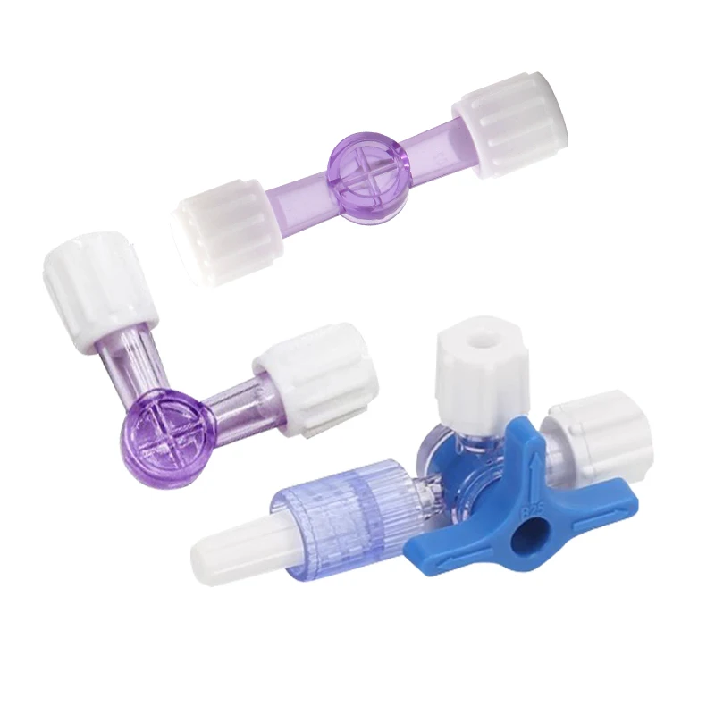 Suction tube medical two-way three-way drug dispenser Infusion tube syringe conversion joint plug valve universal