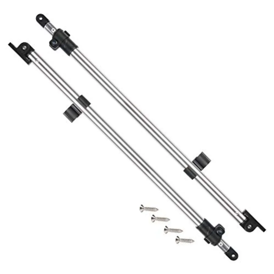 

Adjustable Bimini Top Rear Support Poles Universal Fit for 3-4 Bow Bimini Top Marine Grade Aluminum Pole