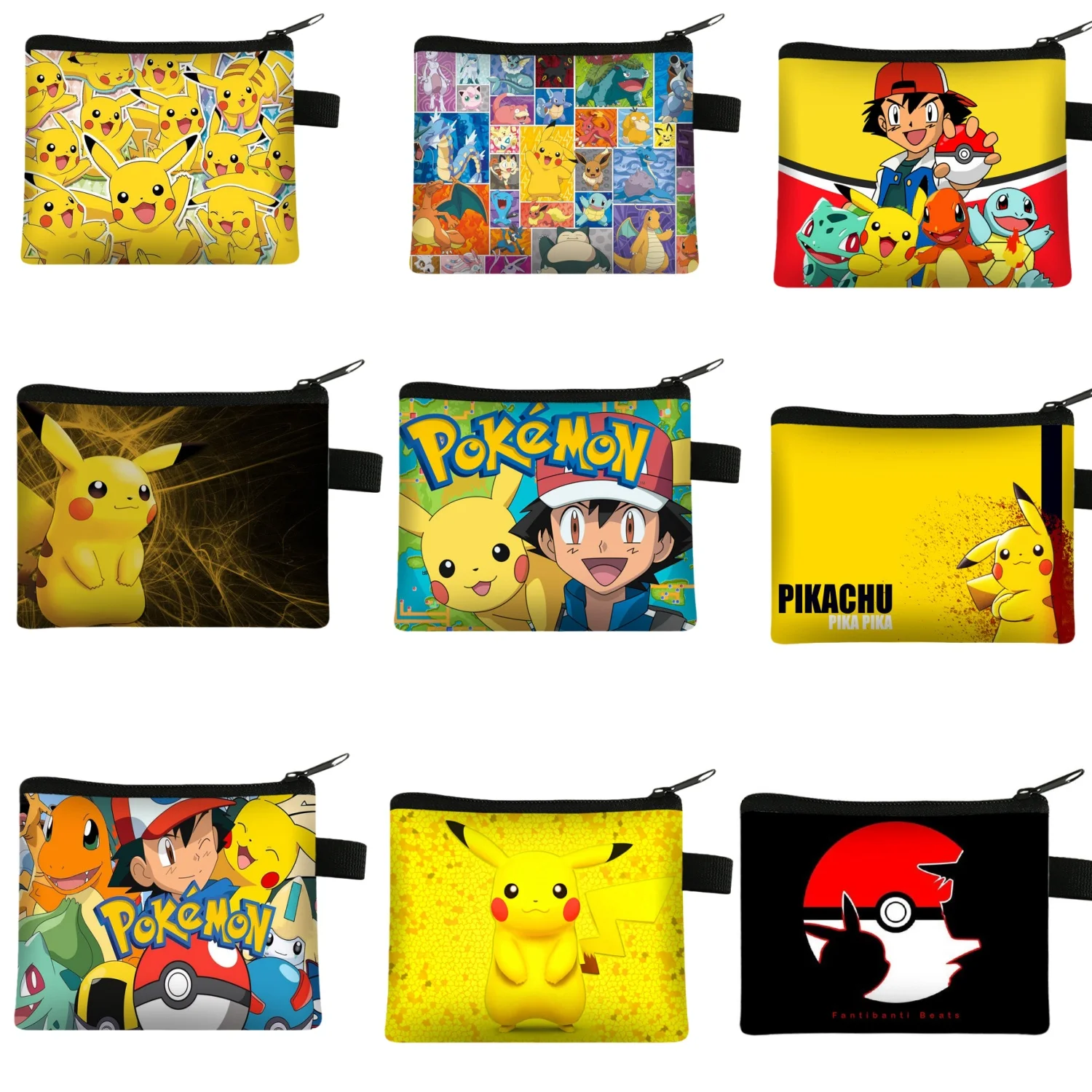 

Pokemon Charizard Wallet Pokemon Coin Purse Card Wallet for a boy ID Card Holder Cash Coin Bag Pikachu Child Wallet Kids Gifts