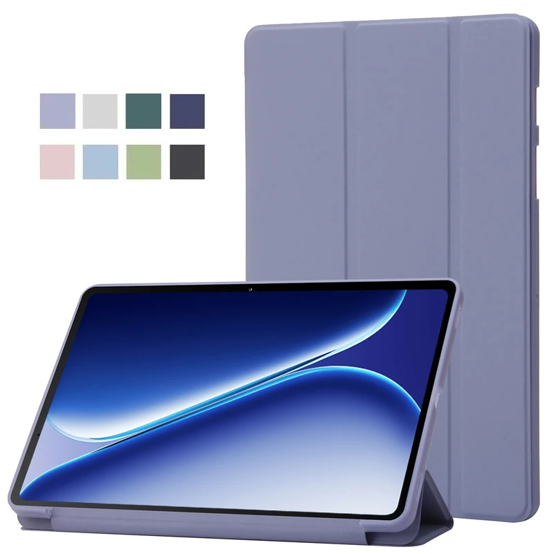 

Чехол для OnePlus Pad Go 2, 12,1 дюйма, трёхсекционный, из искусственной кожи, с мягкой задней панелью из ТПУ, подставкой, для планшета, чехол-книжка для OnePlus Pad Go 2, 2025