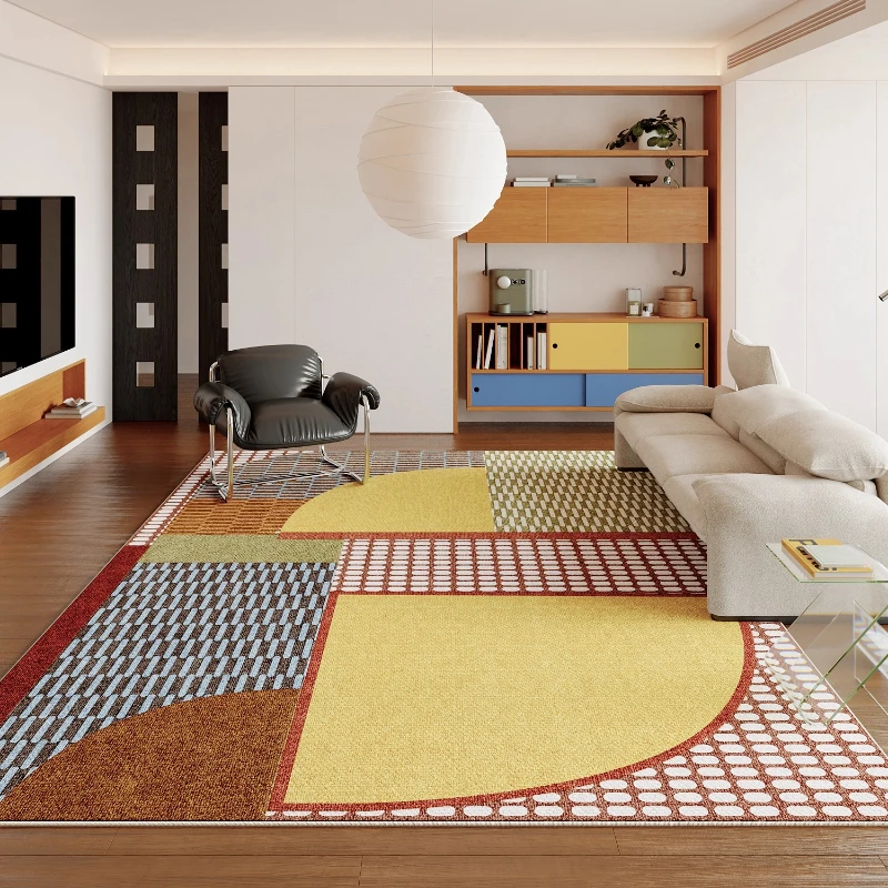 Dopamine Color Rugs for Bedroom Modern Style Living Room Decoration Carpet Home Thick Plush Floor Mat Fluffy Soft Cloakroom Rug