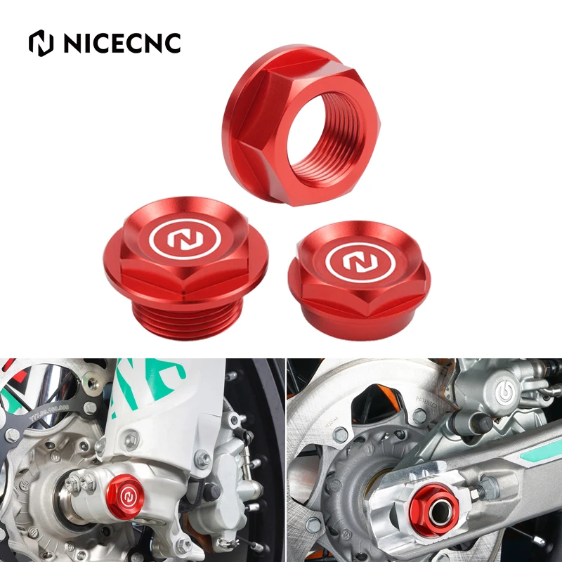 NICECNC For Beta RR 300 RR 250 2013-2024 Front Rear Wheel Axle Nut Screw RR 350 480 Enduro Racing RR-S 350 390 430 500 2021-2024