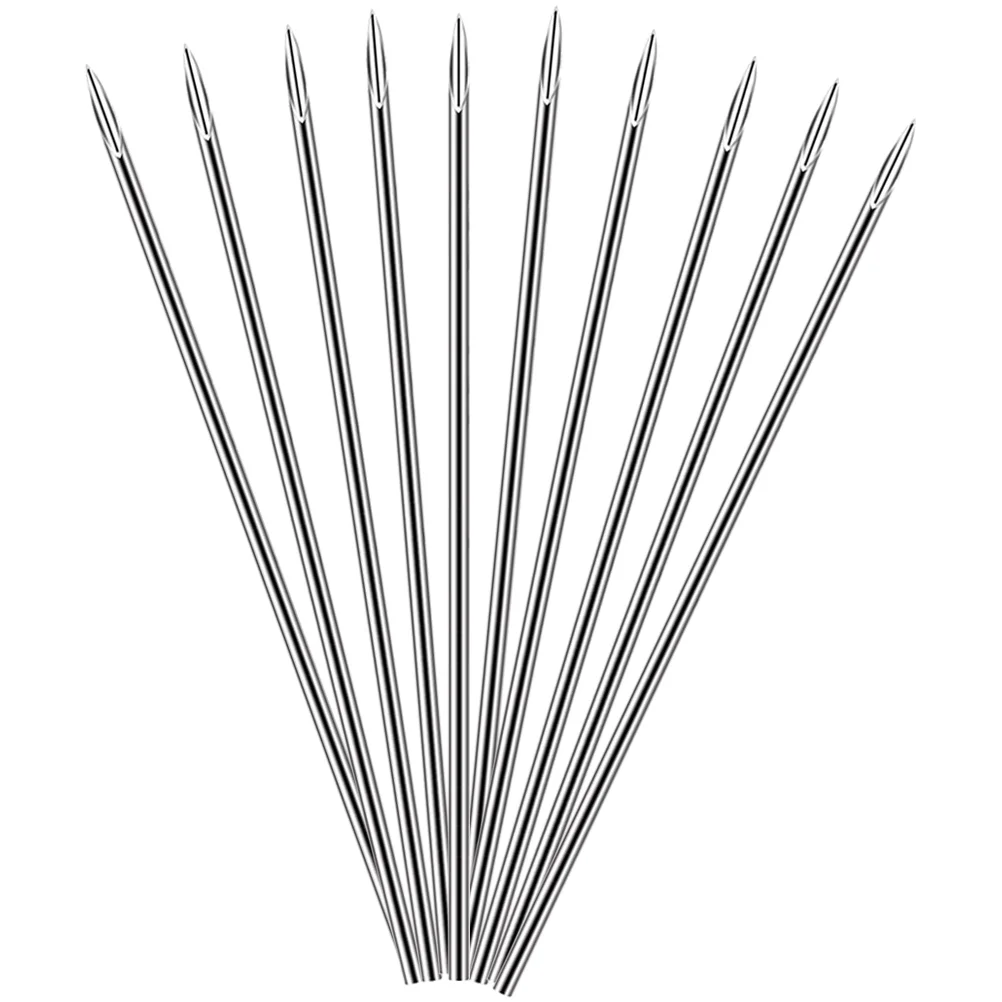 10 Pcs Disposable Puncture Needle Lip Needles Professional Body Piercing Accessories for Stainless Steel