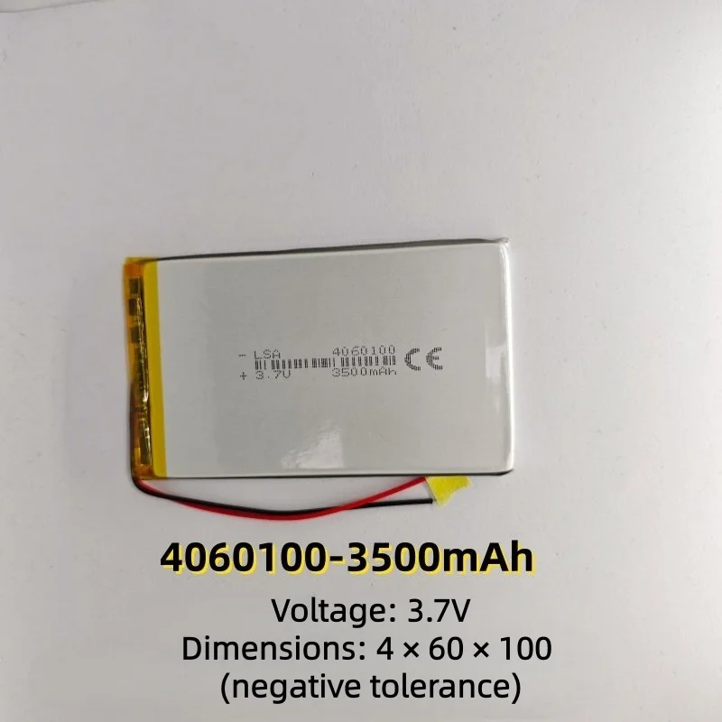 Factory Supply 4060100 Polymer Lithium Battery 3.7V - 3500mAh for Tablet Monitoring Equipment Energy Storage