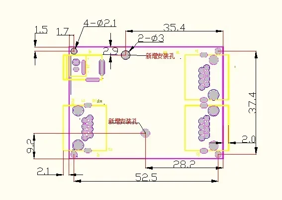 Scatola di cablaggio di rete a basso costo conversione dati estensione della distanza Mini Ethernet 3 porte 10/100Mbps switch module splitter network