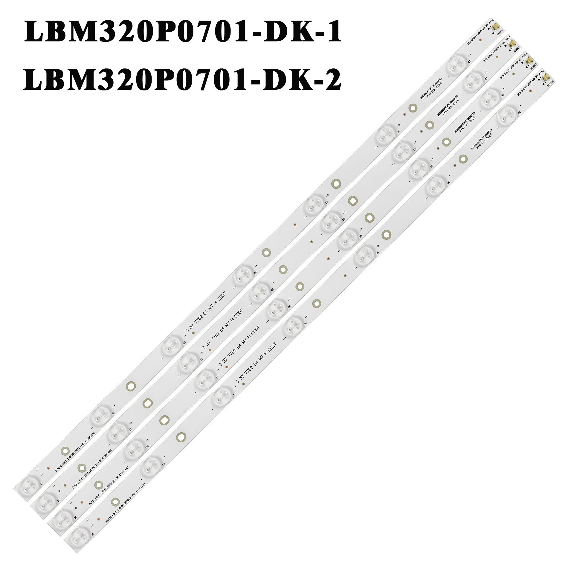 

LED Backlight strip 32ld165ru TV EVERLIGHT LBM320P0701-DK-1 LBM320P0701-DK-2 LC-32LD165RU 32E309R T3240M LC-32LD166K LE32A3130