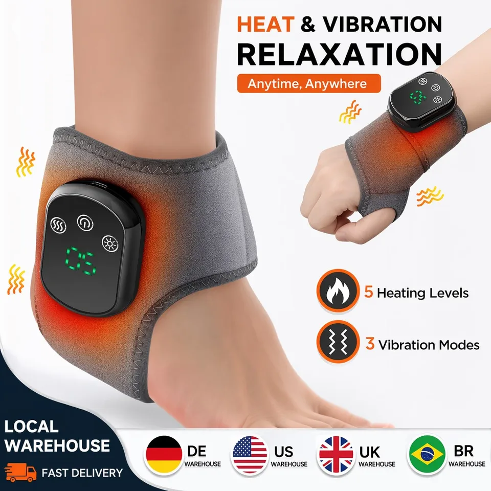 Rechargeable Electric Heating Ankle Brace Massager