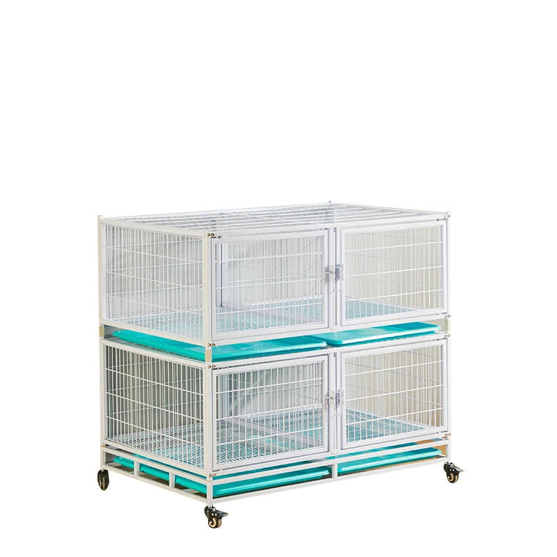 Durable Galvanized Metal Stackable Pigeon Cages for Sale  Ideal for Breeding and Racing Pigeons with Wheels
