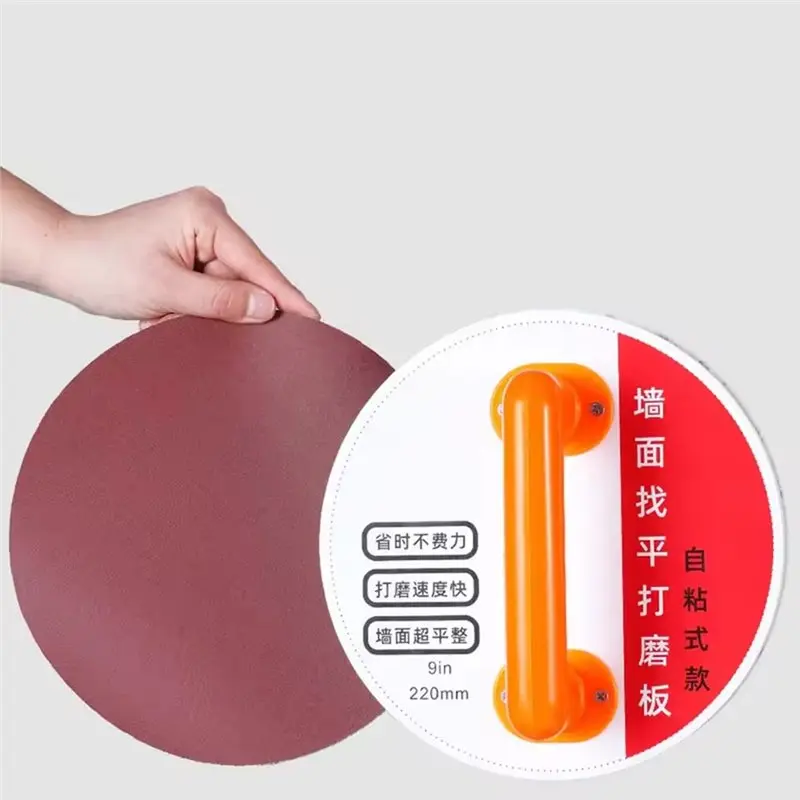 AWAH For Non-Slip Sanding Holder 9-Inches Self-Adhesive With 180/240/320 Grit Sandpaper Paper For Sanding Board And Grinding