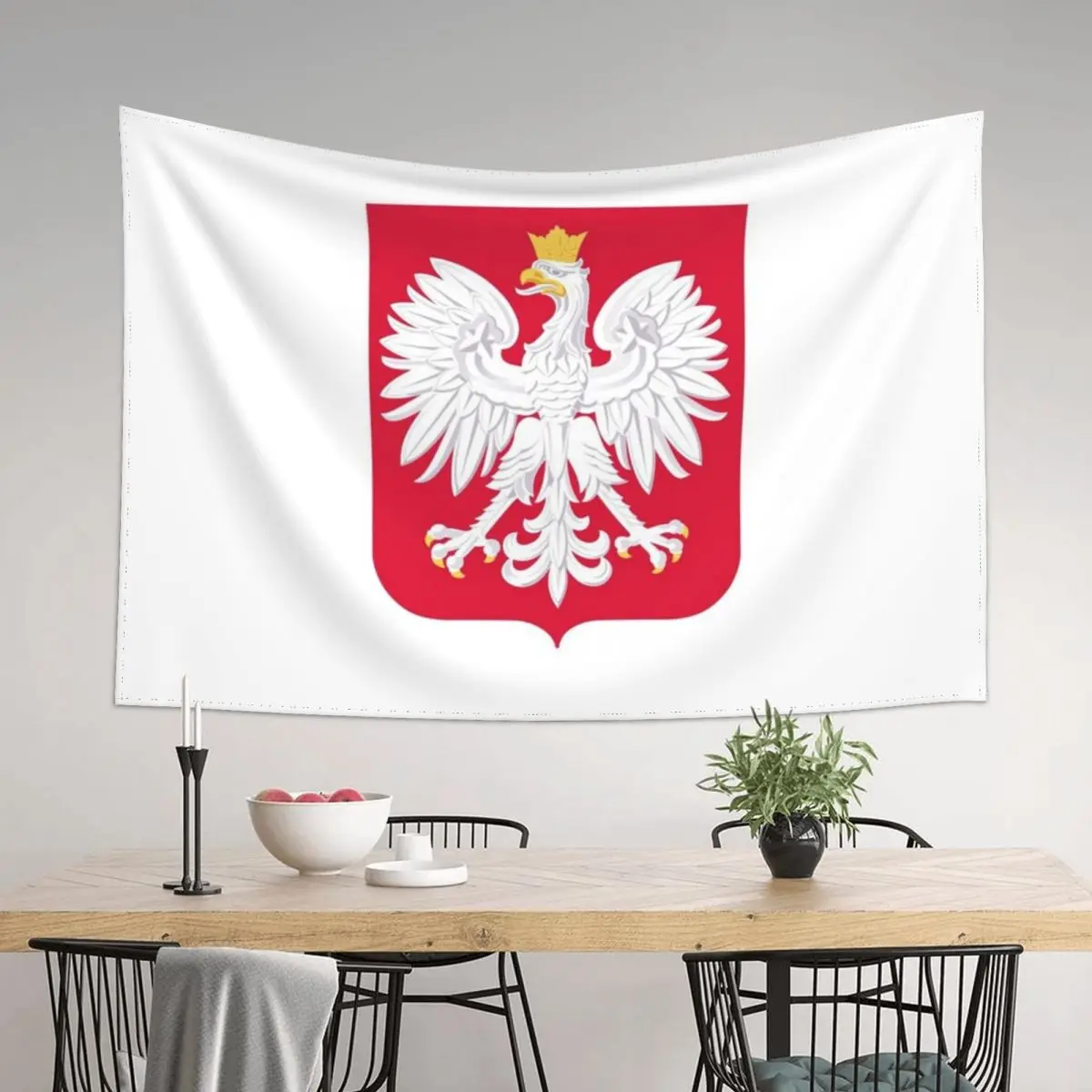 

Polish Emblem – Polska Poland – Herb Polski Tapestry Room Decor Korean Style On The Wall Home Supplies Tapestry
