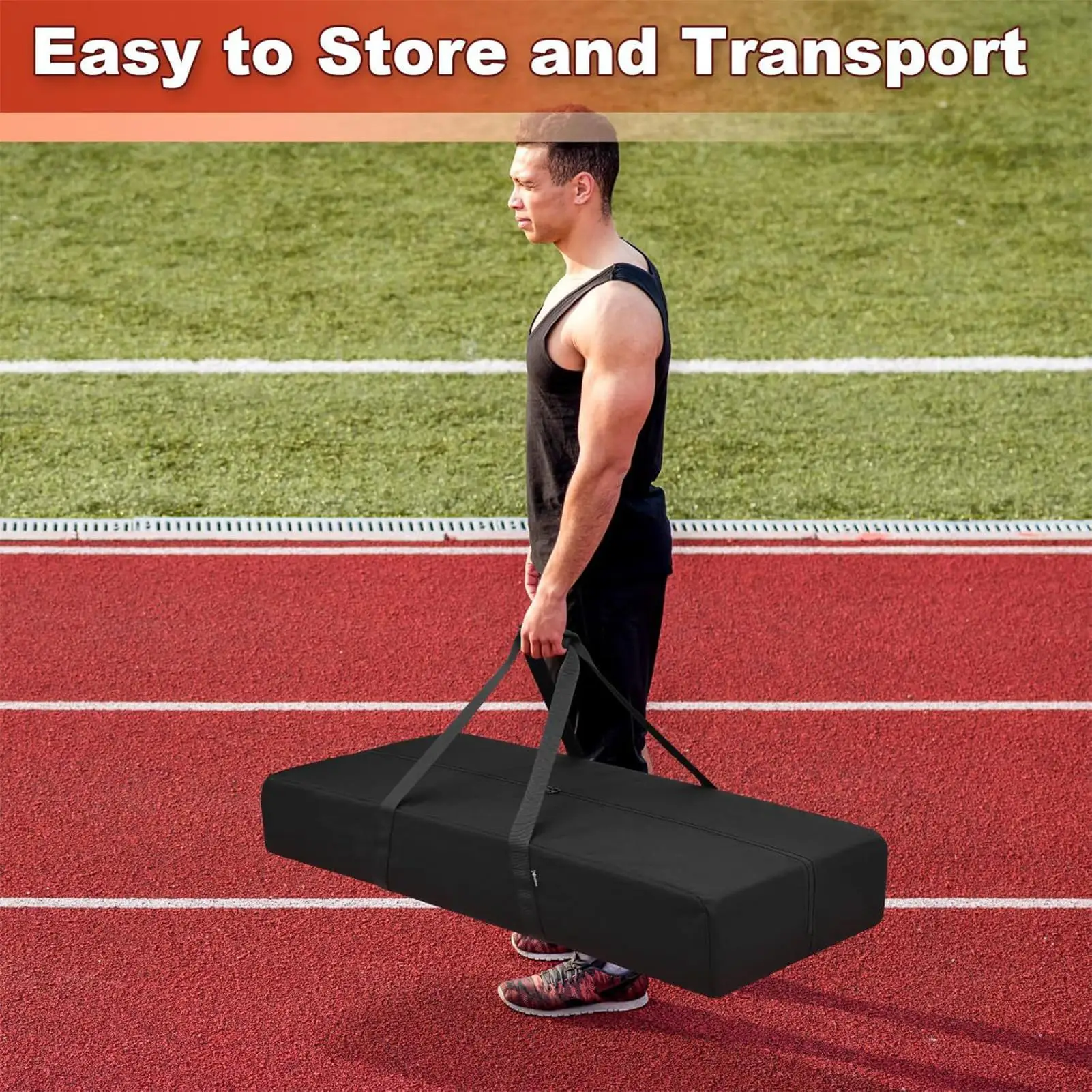 حقائب القماش الخشن الرياضية سعة كبيرة منظم مقاوم للماء تخزين السفر معدات التدريب حقيبة للرجال الرياضيين العدائين المدربين #1