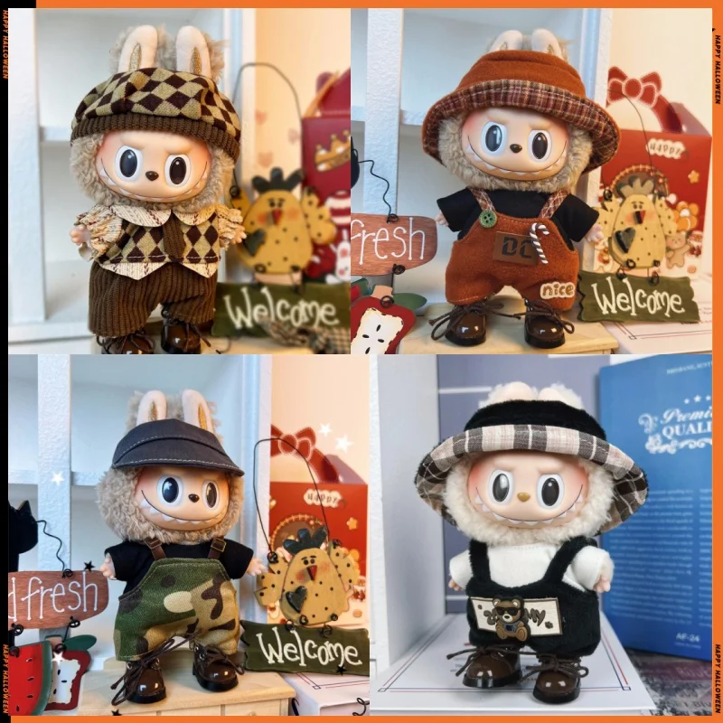 دمية صغيرة الملابس الزي اكسسوارات ل 15-17 سنتيمتر Labubu أيدول V1 V2 الزي الأنيق الملابس الرياضية الترفيه دعوى الملابس هدية #1