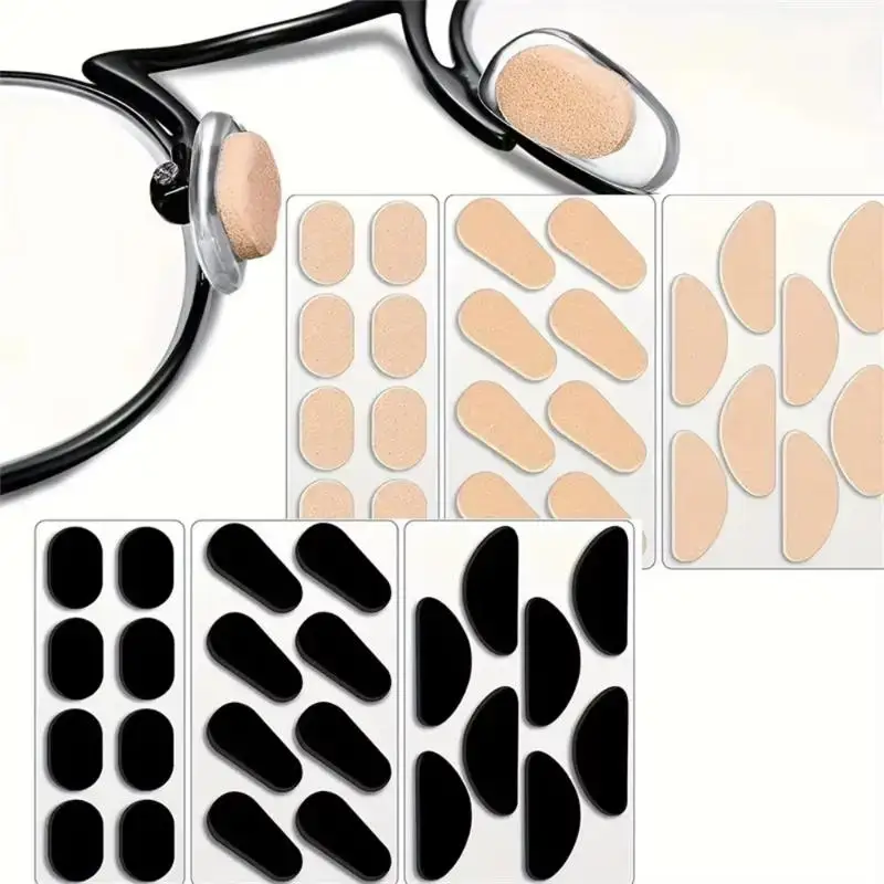 8Pcs Soft Foam Nose Pads Self Adhesive Non-Slip Eyeglass Nose Pads, Thin Nosepads For Eyeglasses Sunglasses Glasses