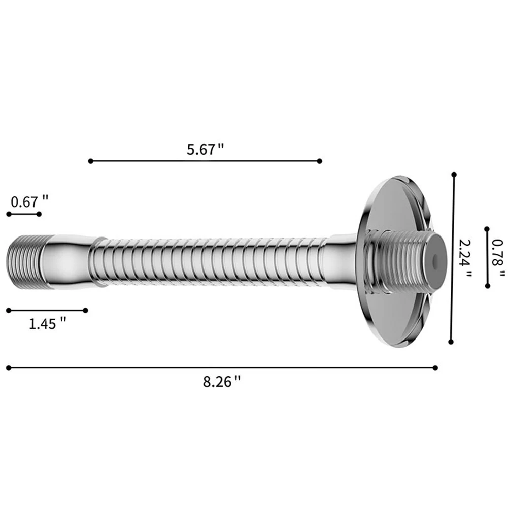 

1/2-дюймовая регулируемая насадка для душа IPS с наружной резьбой A-rm с фланцем, поворотный адаптер для душа A-rm, кухонные принадлежности