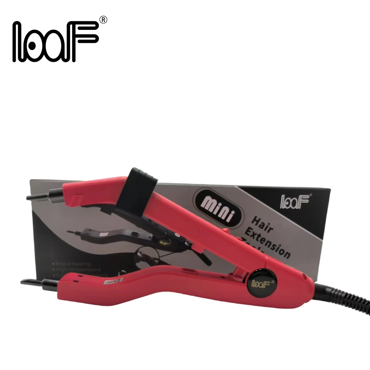 Mini herramienta de unión de queratina de fusión de punta oblicua de hierro para extensión de cabello con calefacción inteligente 609A para peinado profesional