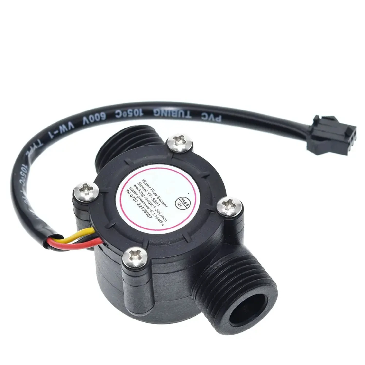 

Water Flow Sensor DC 5-18V Flowmeter Hall Flow Sensor Water Control Liquid Flow Sensor Switch YF- S201