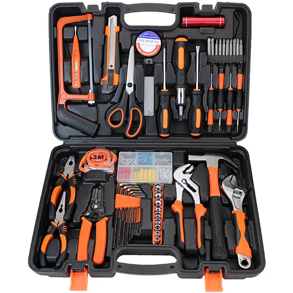 

Toolbox set, household electric drill hardware, electrician maintenance set