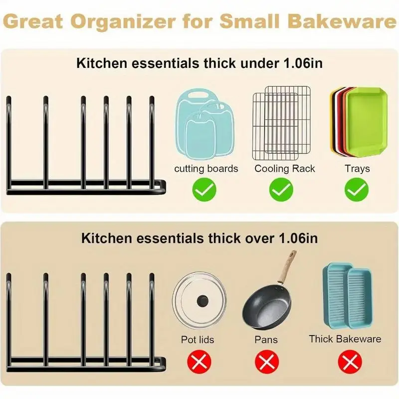 1Pc Cutting Board Organizer Ki - Kitchen Baking Sheet Organizer ulasan dan harga