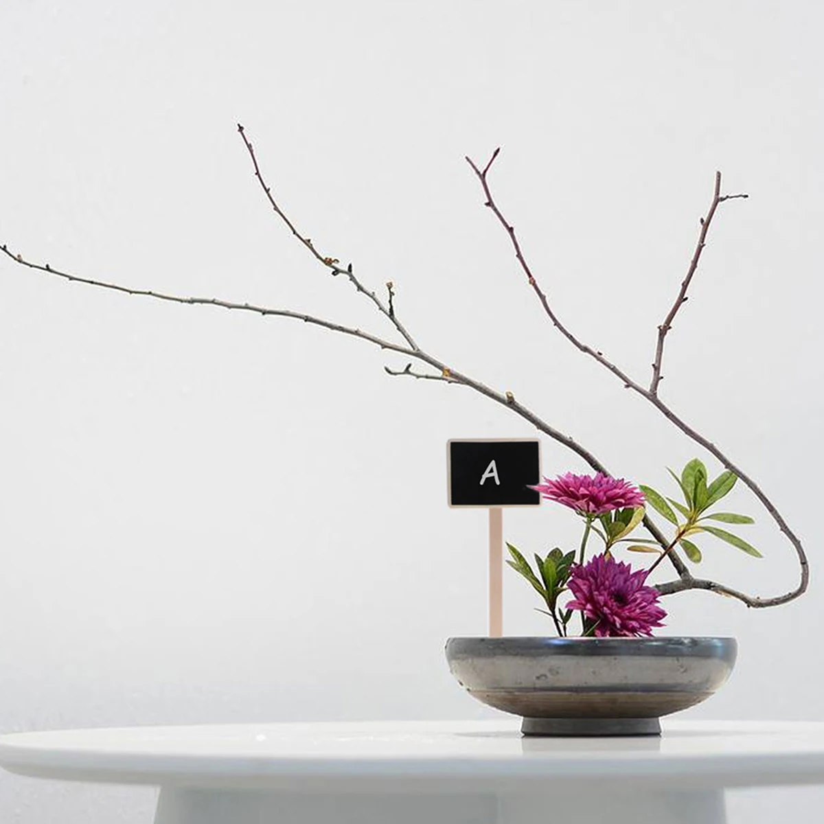 

20pcs Mini Wooden Chalkboard Picks Blackboard Tags For Garden Plant Pot Signage Table Numbers Wedding Party Decorations