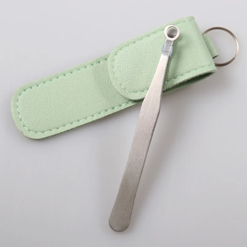 Stainless Steel Nose Hair Clip Round Head Ring Hand Press Beard Trimmer Eyebrow Clip Beauty Tool Nose Hair Scissors