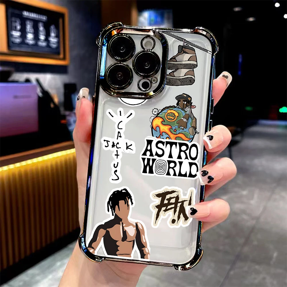 حار مغني الراب C-الصبار J-Jack تصفيح جراب هاتف لسامسونج S26 S25 S24 S23 S22 S21 S20 Edge زائد الترا 4G 5G مكافحة سقوط وسادة هوائية