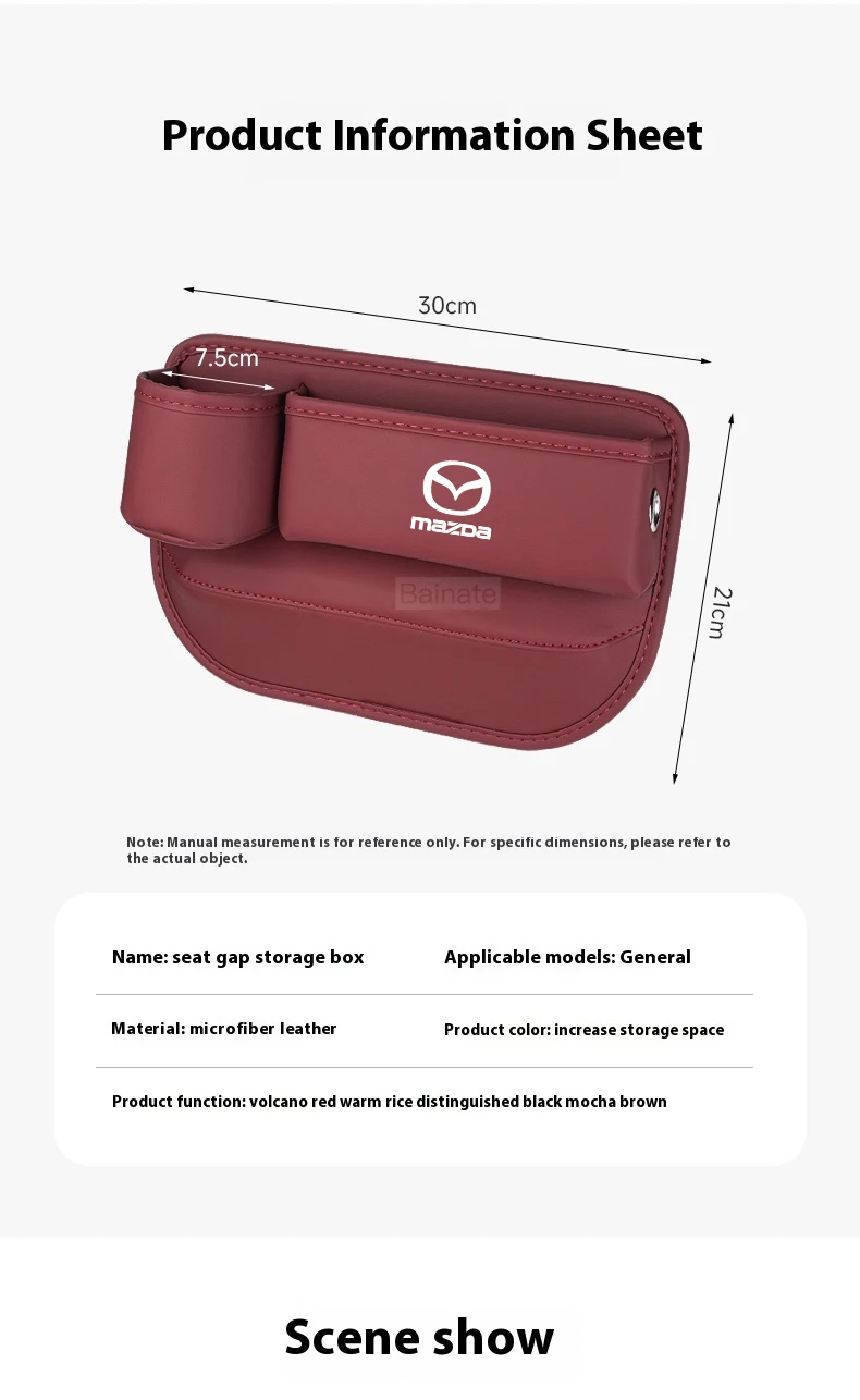 Autositz-Lücken-Fugen-Aufbewahrungsbox für Mazda 2 3 5 6 SKYACTIV Axela Atenza CX30 CX5 CX8 CX9 MX5 RX8 RX7 BT50 Innenzubehör – Detail 9