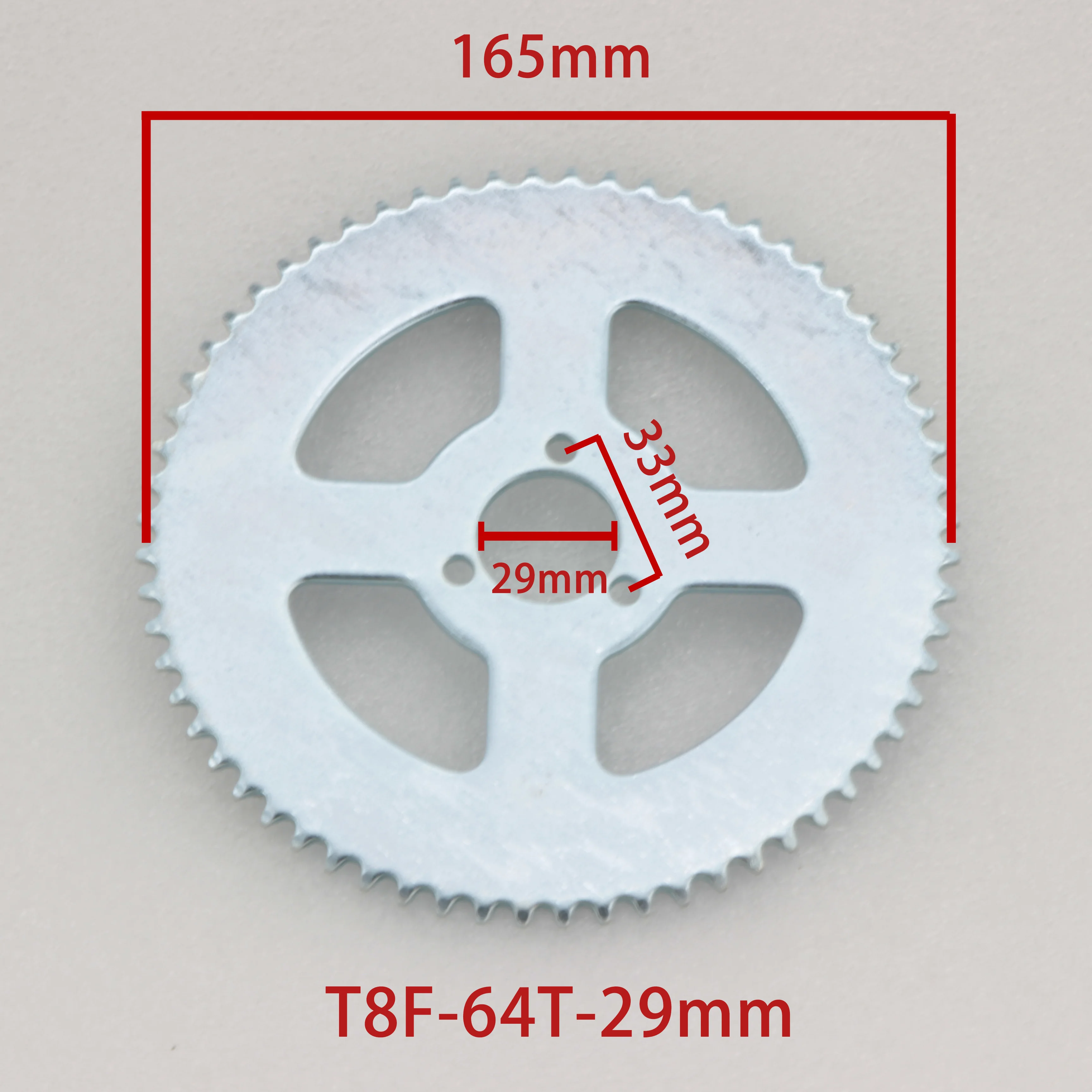 T8F-54T 64T 74T 29/35/54mm Chain Sprocket Rear Wheel Sprocket for Motorcycle Electric Scooter Tricycle Parts