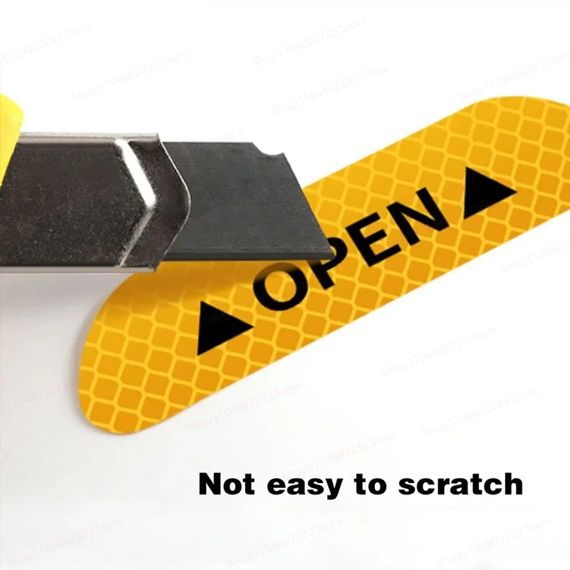 

4-piece Set of Car Door Stickers Safety Opening Warning Reflective Tape Car Accessories External and Internal Reflective Panels
