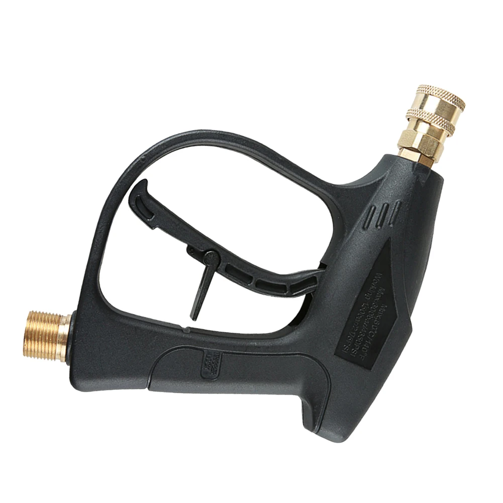 

1 шт. водяной пистолет для мойки автомобиля 16MPa, черный струйный медный мыльный пистолет, распылитель, распылитель, расстояние 12 м, инструменты для чистки автомобиля, автомобильные аксессуары