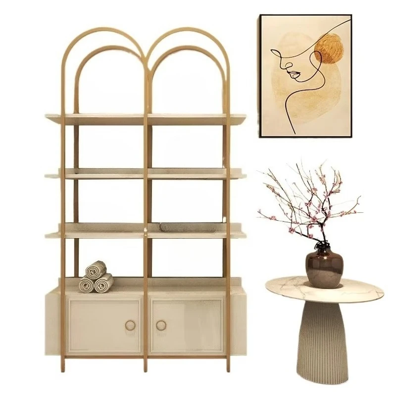 Wholesale Price Products Shelf Hair Salon Spa Nail Art Furniture Display Cabinet Shelf Boutique Nail Polish Display Wall