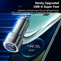 USB Car Charger 89W QC4.0 Fast Charging USB Type C Car Phone Charger For iPhone 15pro Oppo Huawei P60 Pro Car Charger