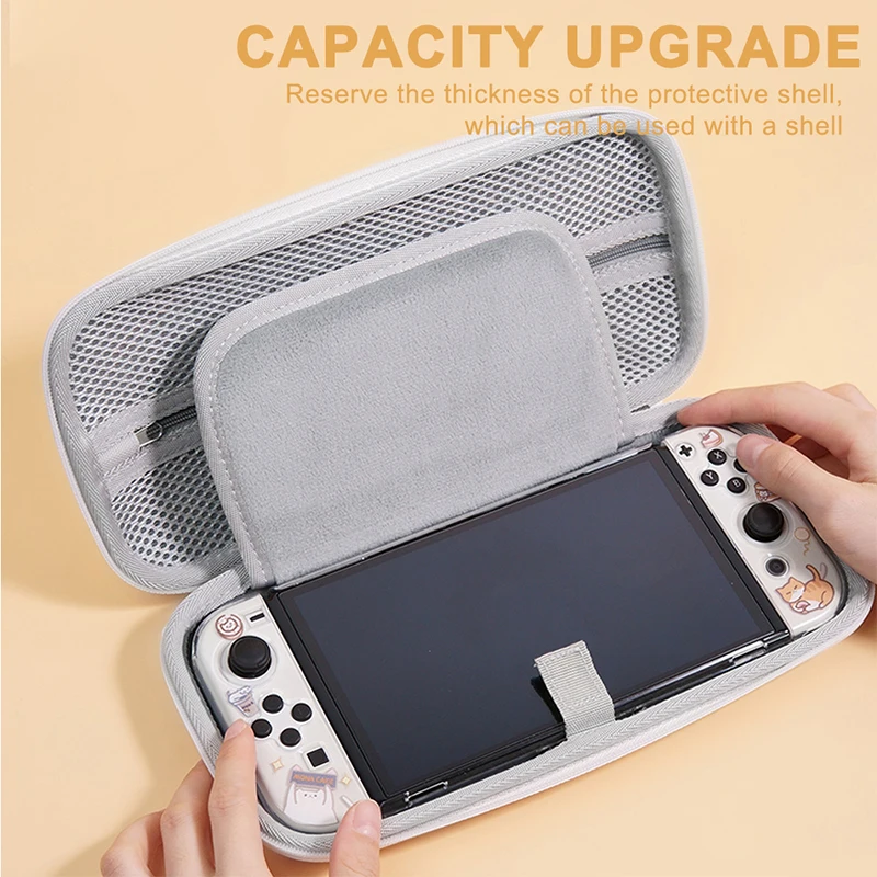 スイッチoledゲーム収納袋旅行キャリングケース任天堂スイッチハードバッグカバーポーチポータブル保護ケースアクセサリー