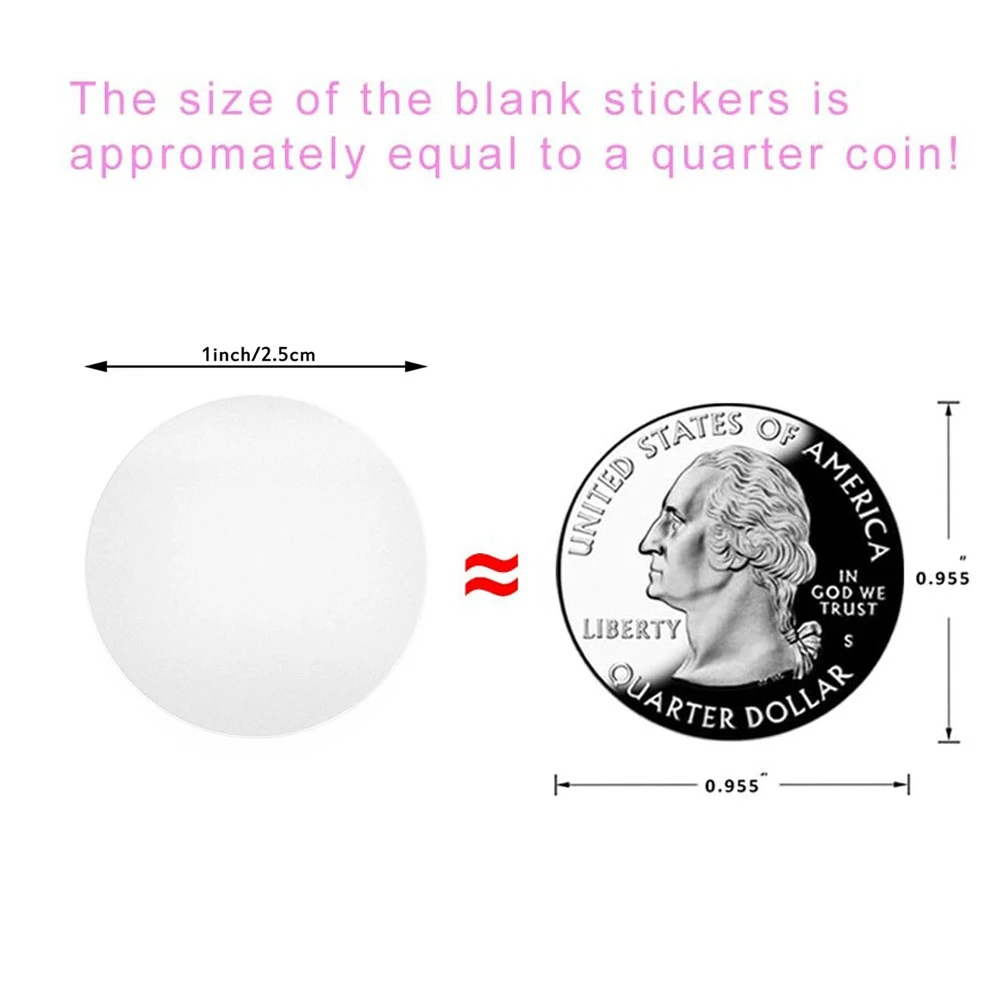 500Pcs/Roll Transparent Round Self-Adhesive Stickers business Package seal Labels Scrapbooking Cookie Bag Sealing Tag DIY Gifts