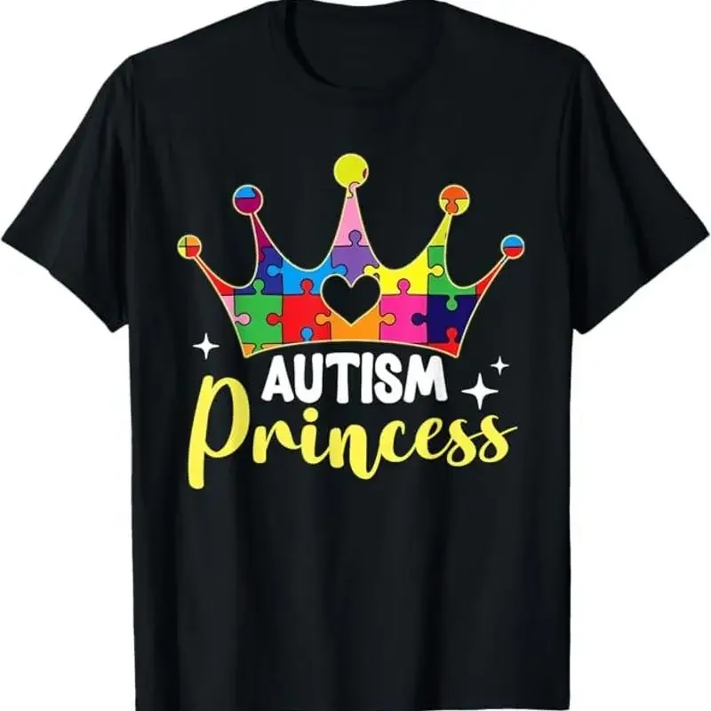 T-shirt de sensibilisation à l'autisme pour fille princesse autiste