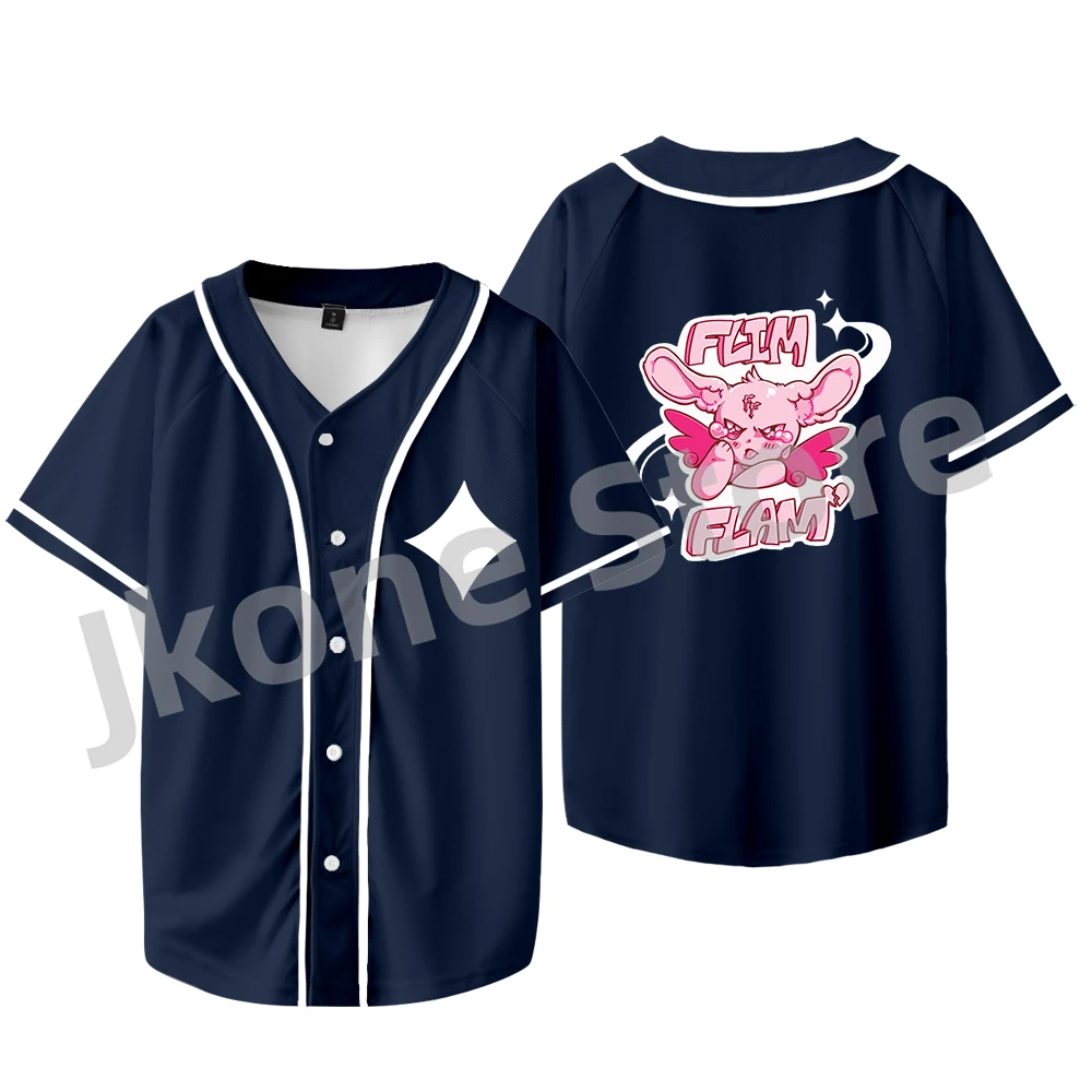 

Flim Flam Merch Flamingo Angel Jacket Summer Women Men Fashion Casual Baseball T-shirts