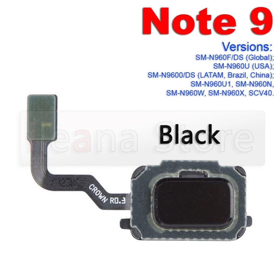 For Samsung Galaxy Note 4 5 7 8 9 10 20 Plus Lite Ultra Aiinant Home Button Touch ID Fingerprint Sensor Flex Cable