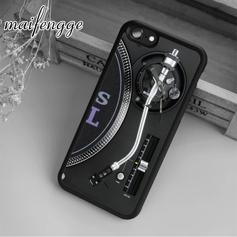 maifengge Retro Technics Turntables DJ Case For iPhone 15 16 14 plus 11 12 13 Pro X XR XS Max