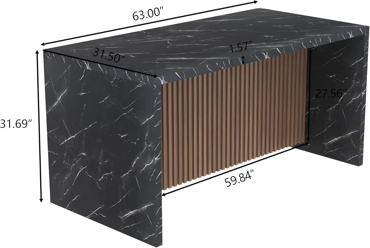 [Spedizione gratuita, offerta calda! ] Tavolo da pranzo grande in finto marmo da 63" per 4-6 persone, tavolo da isola con luci a LED, marmo moderno S