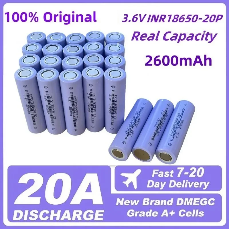 Premium 100% Original Lii-35A 18650 2600mAh 3.6V Li-Ion Rechargeable Battery 20A Lithium Battery High Drain For Flashinglight