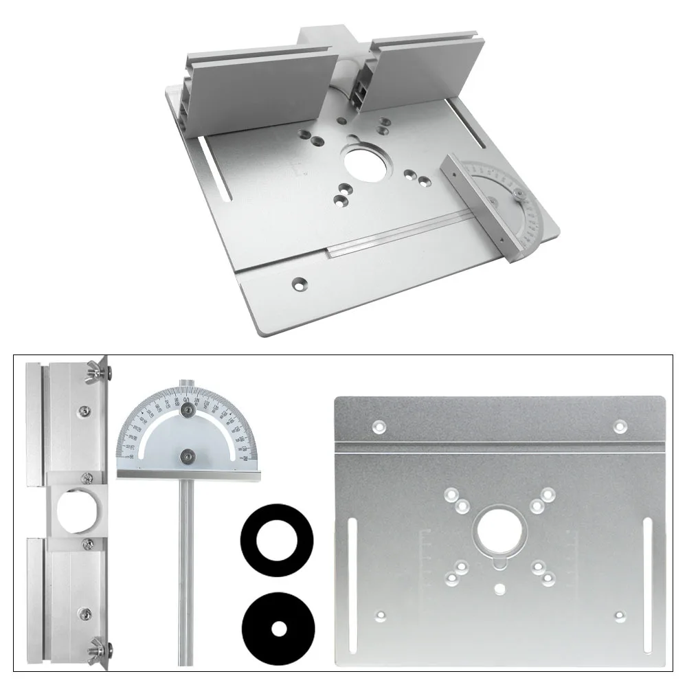 Aluminum Alloy Push Ruler Chamfering Plate C8 Woodworking Engraving Machine Inverted Board Electric Wood Milling Table