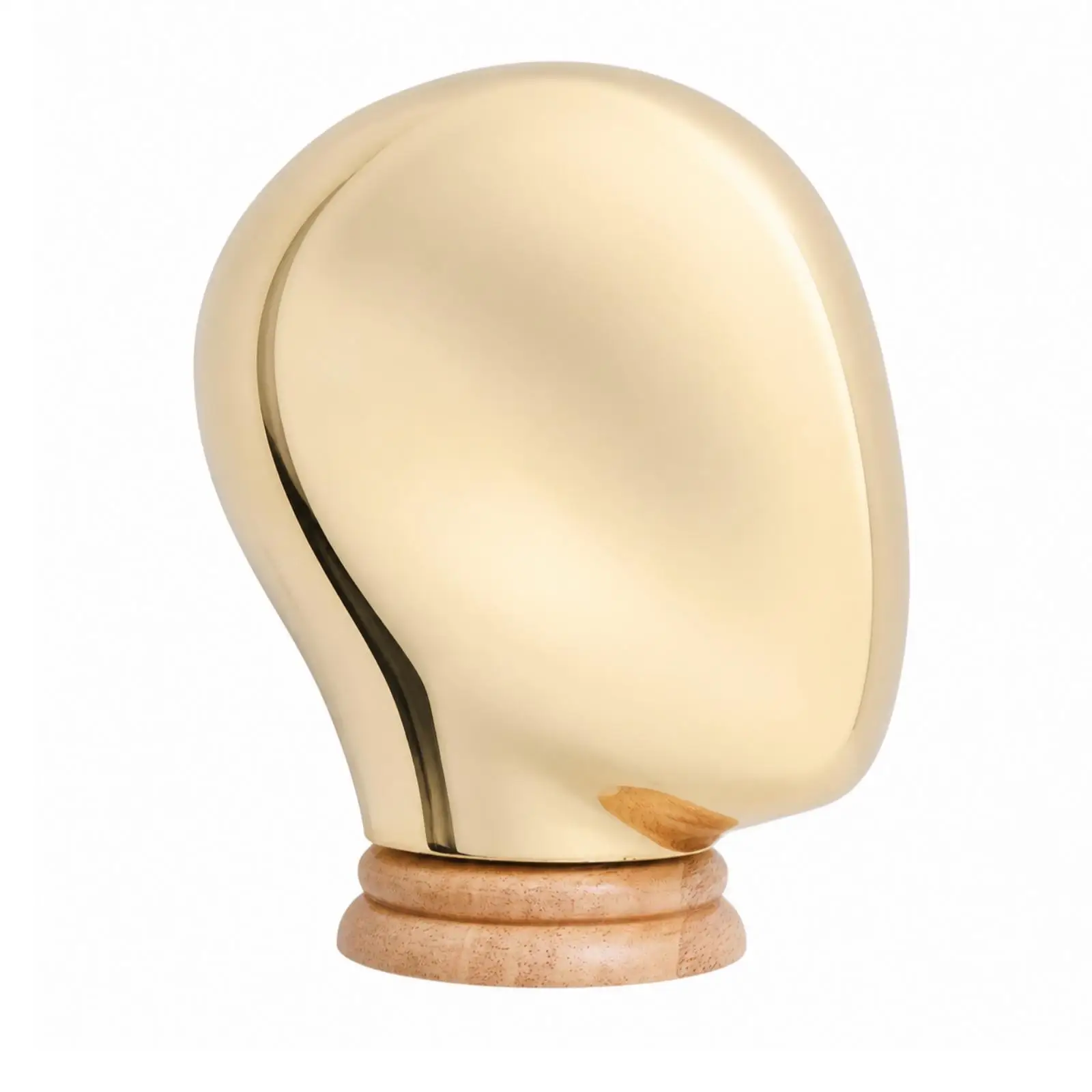 Hat Display Mannequin Head with Wood Pedestal for Headwear Organizer Retail Style Showcase Photography Use