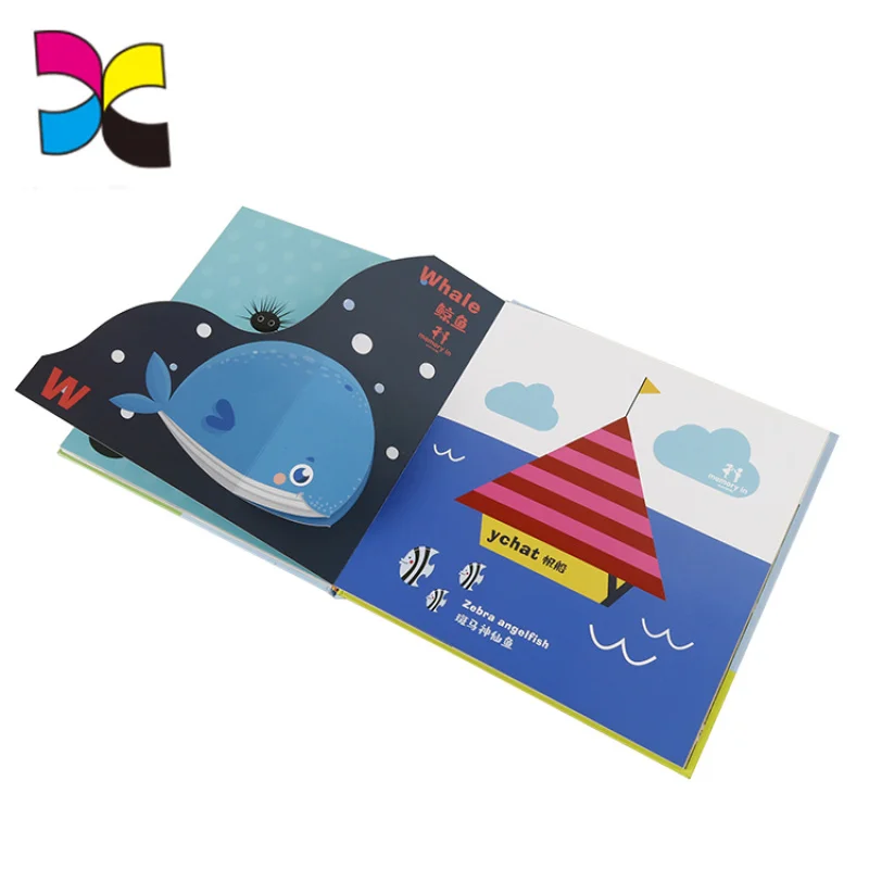 Stampa personalizzata Libro per uso educativo personalizzato Libro per bambini Libro pop up